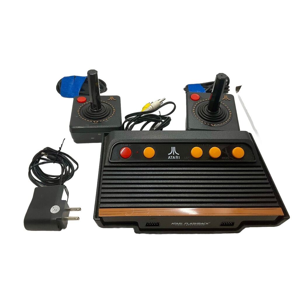 Atari Flashback H10607 Black Wired Classic Game Console 2 Controllers Works